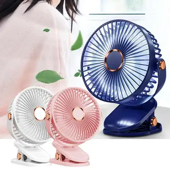 Usb Mini Clip Fan Долговечный Небольшой Охлаждающий Вентилятор Портативный Сверхшумный Персональный Вентилятор Перезаряжаемый Бесшумный Вентилятор Для Дома