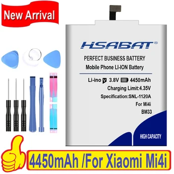 HSABAT-высококачественный аккумулятор BM33 емкостью 4450 мАч для Xiaomi Mi4i, аккумулятор Mi 4i M4i