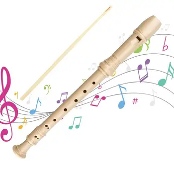 Записывающий инструмент Флейта для начинающих Флейта с 6/8 отверстиями Точный Студенческий Инструмент для флейты С чистящим стержнем для начинающих Студенческий Домашний