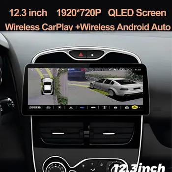 Для Renault Clio 4 2012-2018 12,3 дюймов 1920*720 Экран Радио Android 13 Автомобильный Видеоплеер Стерео GPS Мультимедиа Carplay Головное устройство